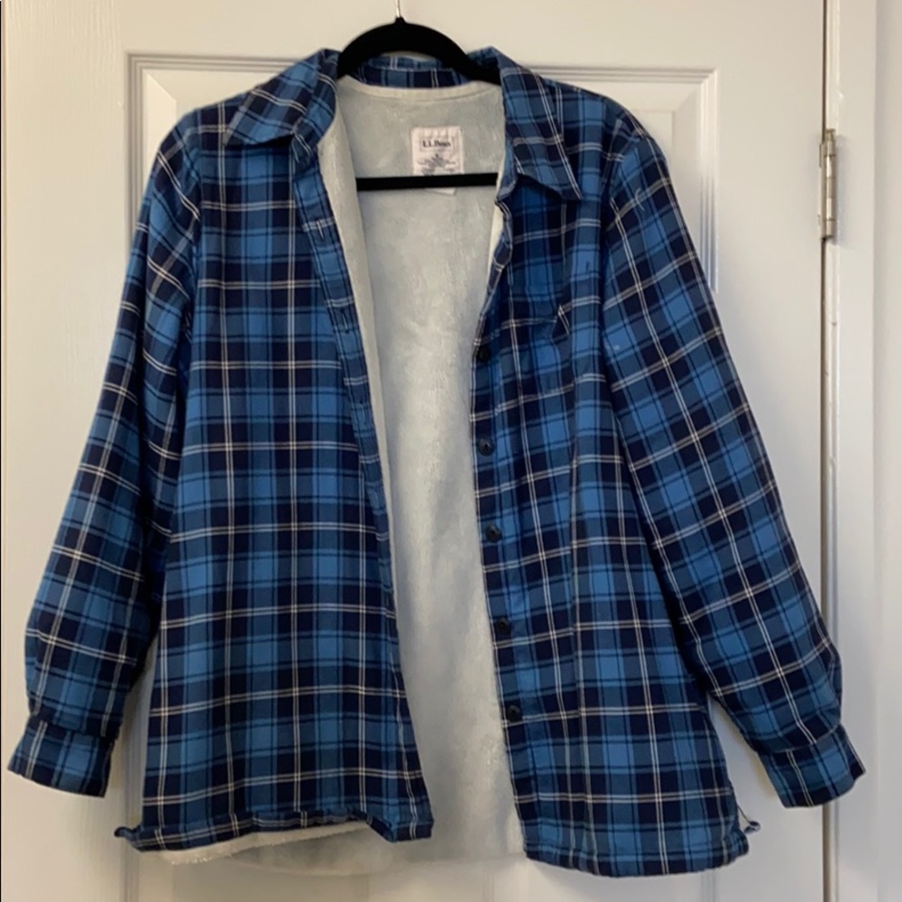 Flannel jacket- with fuzzy lining